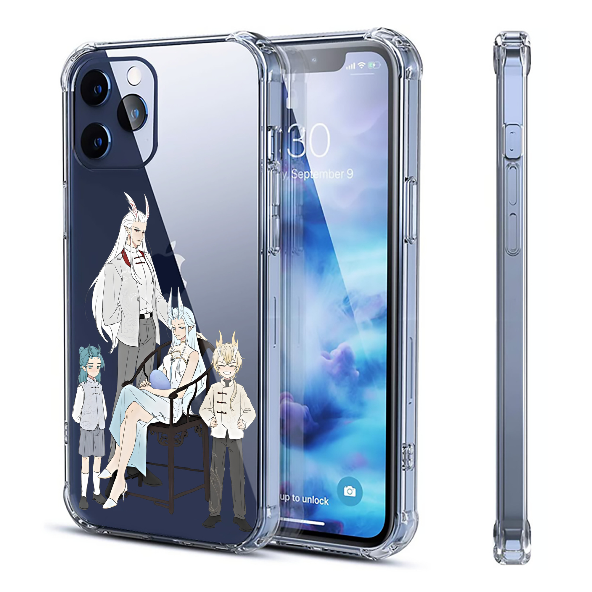 （画像用） Ne Zha 2 ナタ 魔童の大暴れ 【iPhone 12シリーズ対応】透明スマホケース（クリアソフトケース）